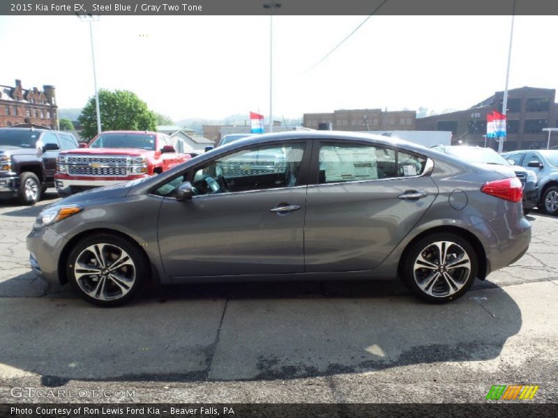 Steel Blue / Gray Two Tone 2015 Kia Forte EX