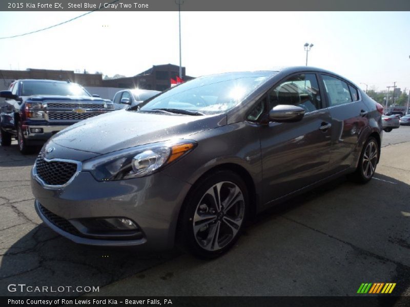 Steel Blue / Gray Two Tone 2015 Kia Forte EX