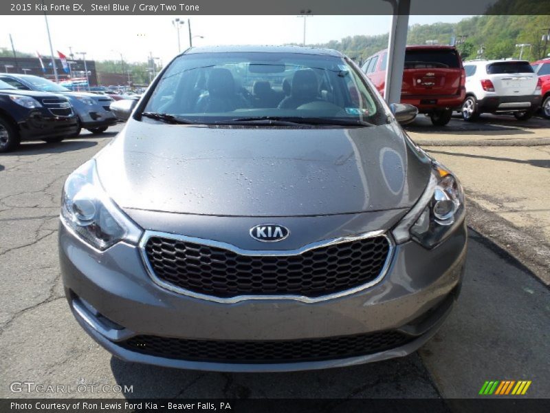 Steel Blue / Gray Two Tone 2015 Kia Forte EX