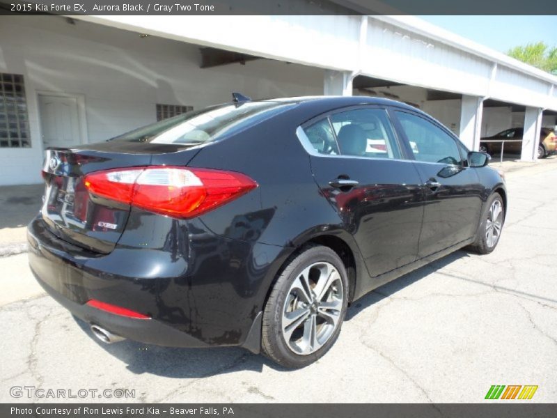 Aurora Black / Gray Two Tone 2015 Kia Forte EX