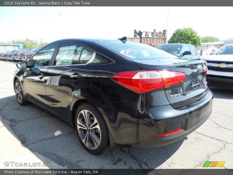 Aurora Black / Gray Two Tone 2015 Kia Forte EX