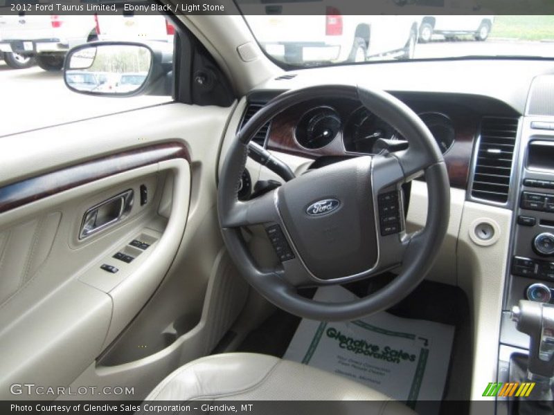 Ebony Black / Light Stone 2012 Ford Taurus Limited
