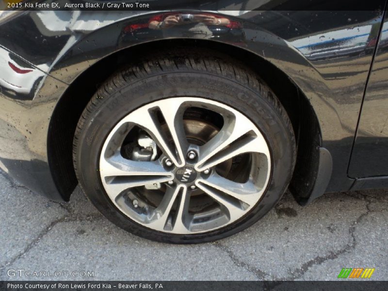 Aurora Black / Gray Two Tone 2015 Kia Forte EX