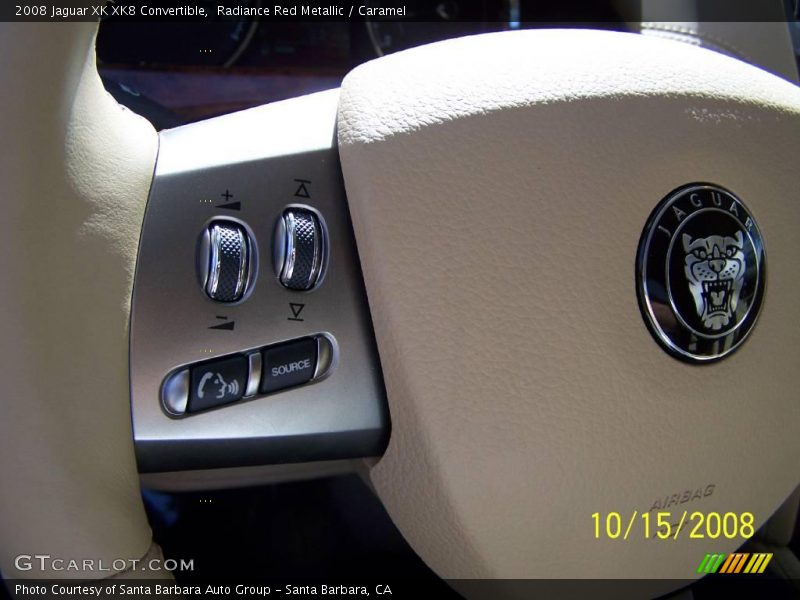 Radiance Red Metallic / Caramel 2008 Jaguar XK XK8 Convertible