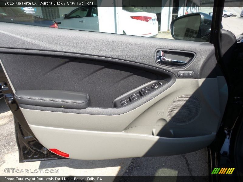 Aurora Black / Gray Two Tone 2015 Kia Forte EX