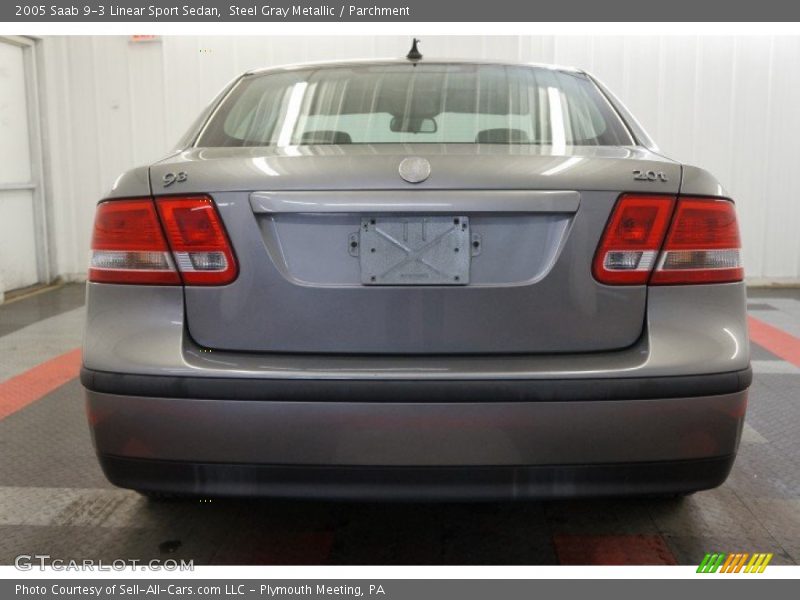 Steel Gray Metallic / Parchment 2005 Saab 9-3 Linear Sport Sedan