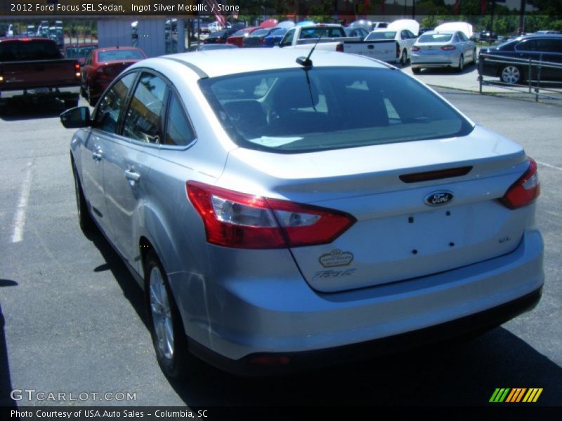Ingot Silver Metallic / Stone 2012 Ford Focus SEL Sedan