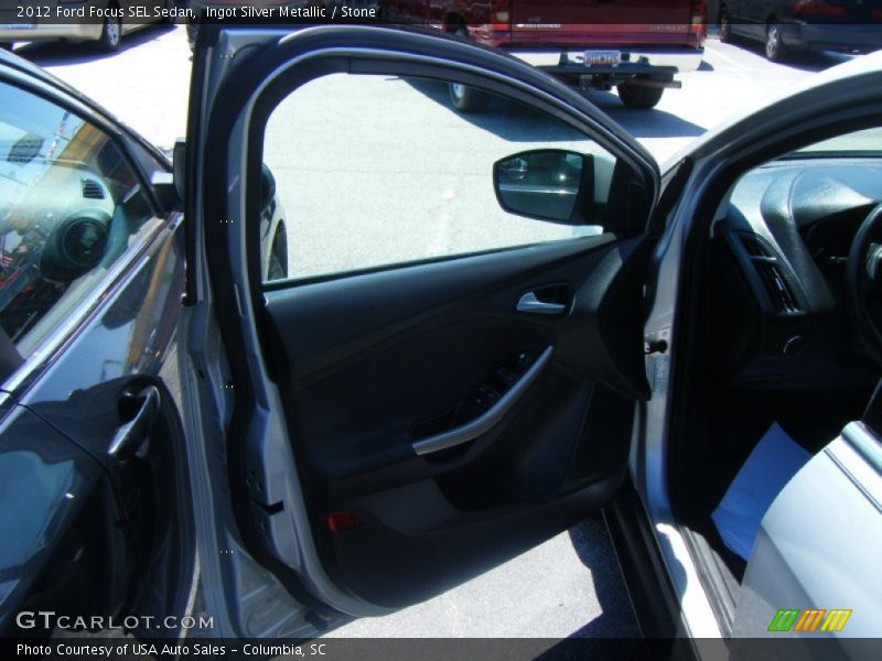 Ingot Silver Metallic / Stone 2012 Ford Focus SEL Sedan