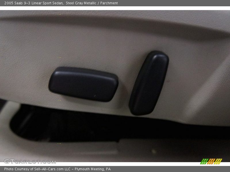 Steel Gray Metallic / Parchment 2005 Saab 9-3 Linear Sport Sedan