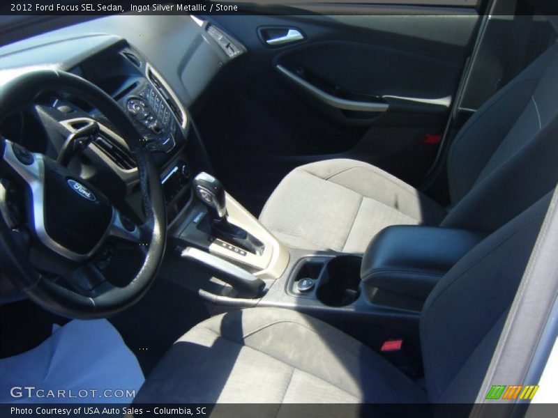 Ingot Silver Metallic / Stone 2012 Ford Focus SEL Sedan