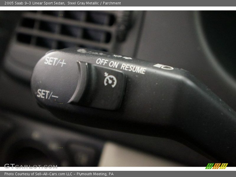 Steel Gray Metallic / Parchment 2005 Saab 9-3 Linear Sport Sedan