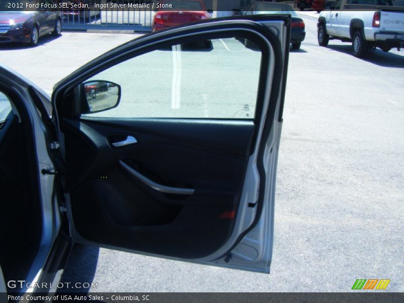 Ingot Silver Metallic / Stone 2012 Ford Focus SEL Sedan