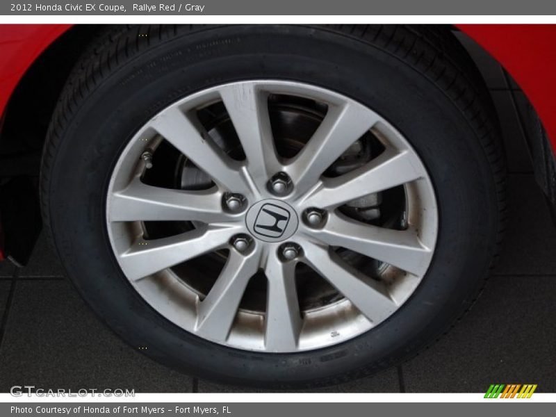 Rallye Red / Gray 2012 Honda Civic EX Coupe