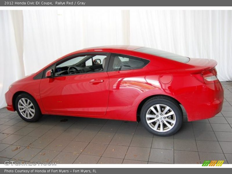 Rallye Red / Gray 2012 Honda Civic EX Coupe