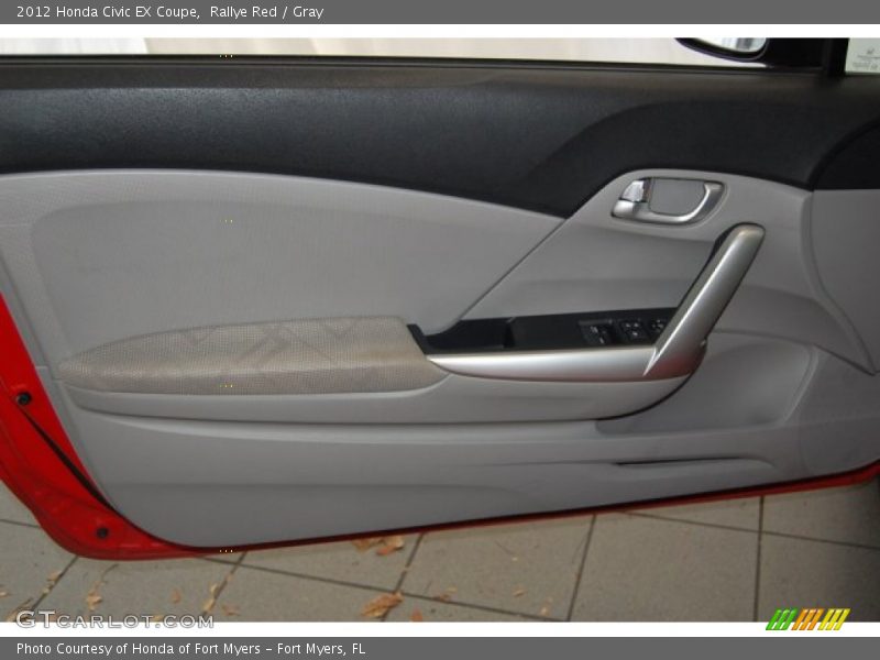 Rallye Red / Gray 2012 Honda Civic EX Coupe