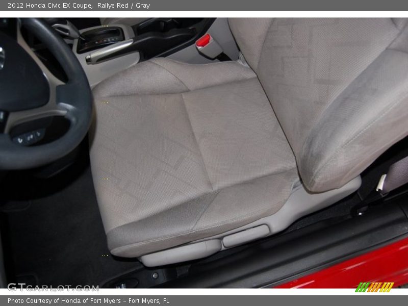 Rallye Red / Gray 2012 Honda Civic EX Coupe