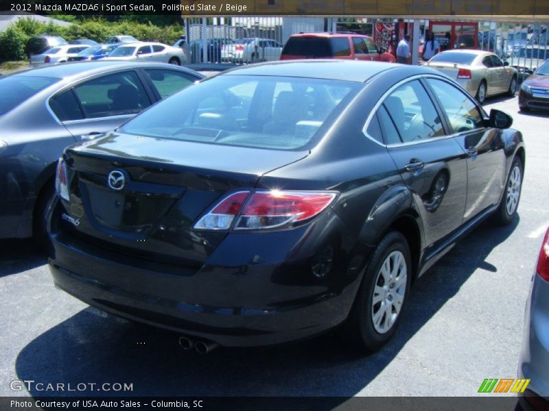 Polished Slate / Beige 2012 Mazda MAZDA6 i Sport Sedan