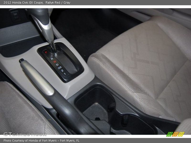 Rallye Red / Gray 2012 Honda Civic EX Coupe