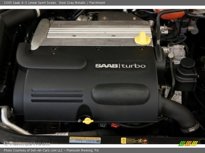 Steel Gray Metallic / Parchment 2005 Saab 9-3 Linear Sport Sedan
