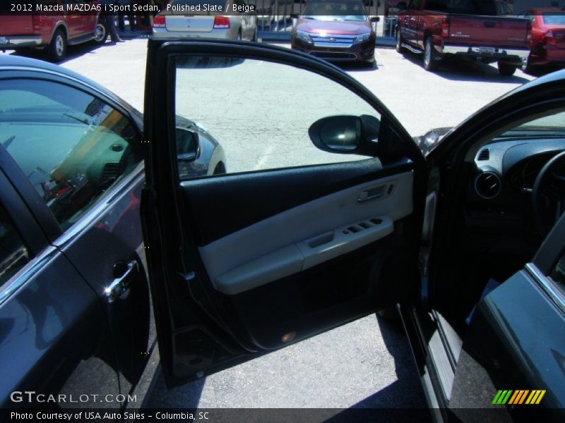 Polished Slate / Beige 2012 Mazda MAZDA6 i Sport Sedan