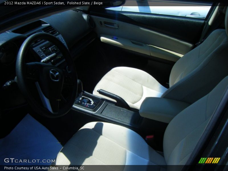 Polished Slate / Beige 2012 Mazda MAZDA6 i Sport Sedan