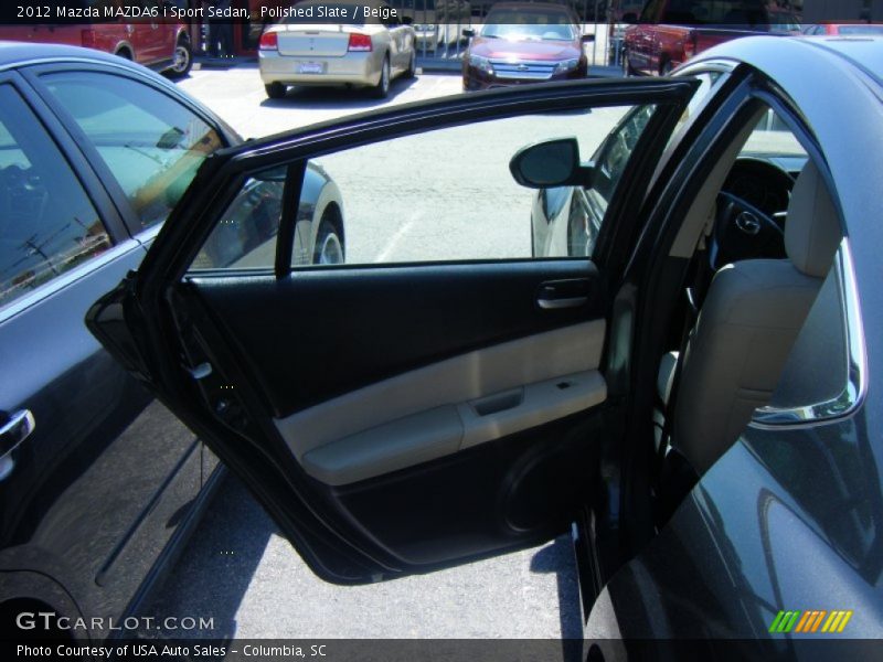 Polished Slate / Beige 2012 Mazda MAZDA6 i Sport Sedan