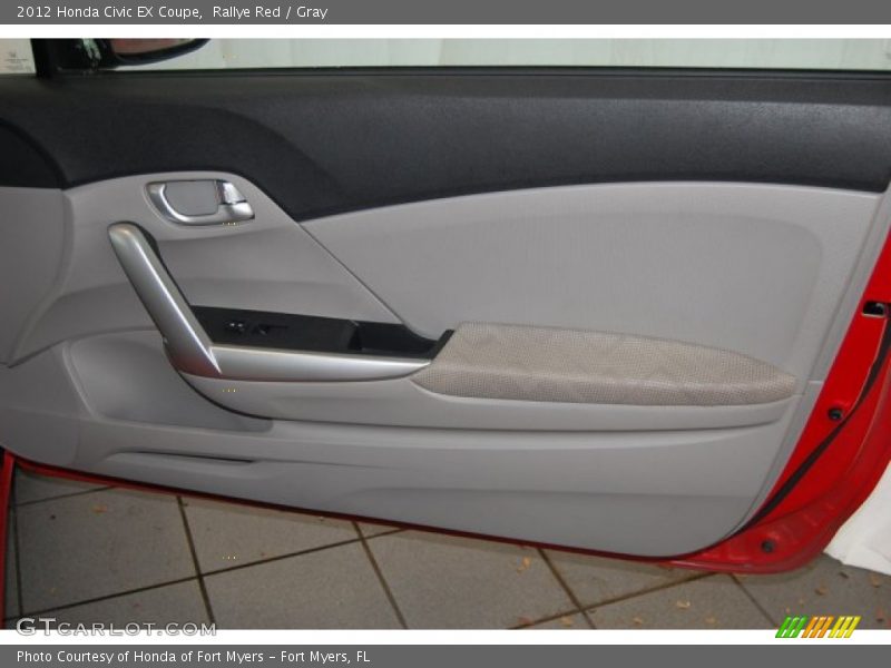 Rallye Red / Gray 2012 Honda Civic EX Coupe