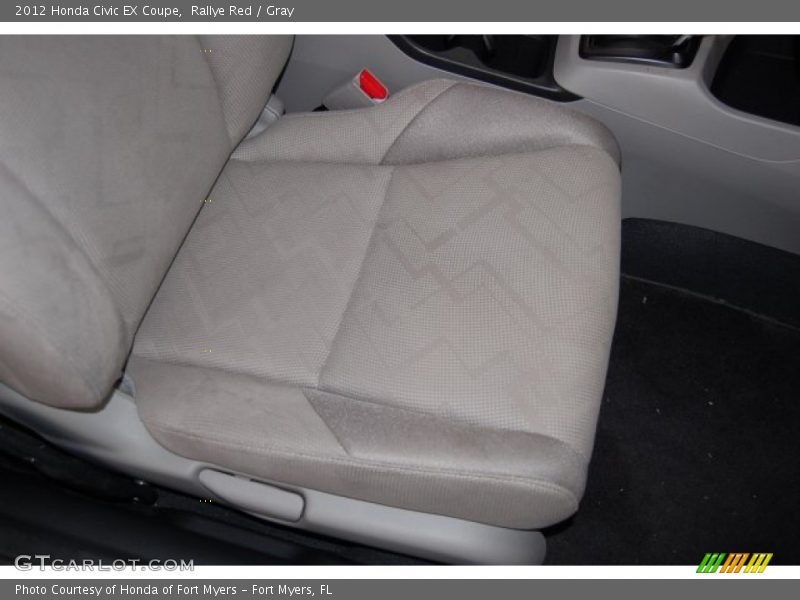 Rallye Red / Gray 2012 Honda Civic EX Coupe