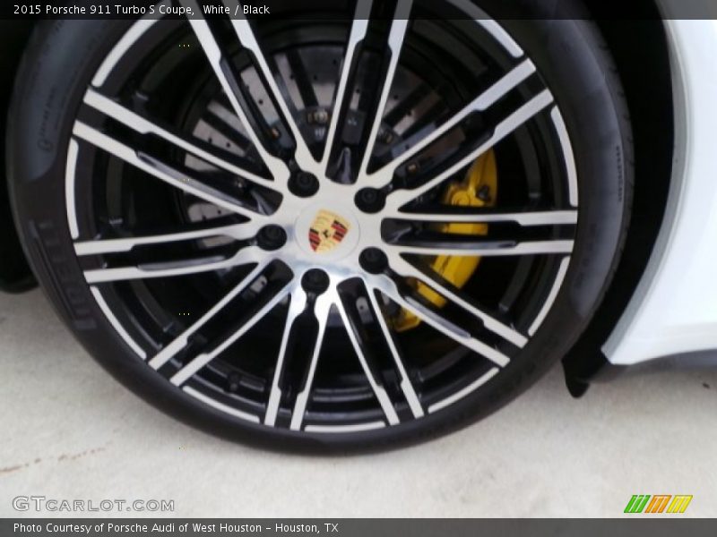 White / Black 2015 Porsche 911 Turbo S Coupe