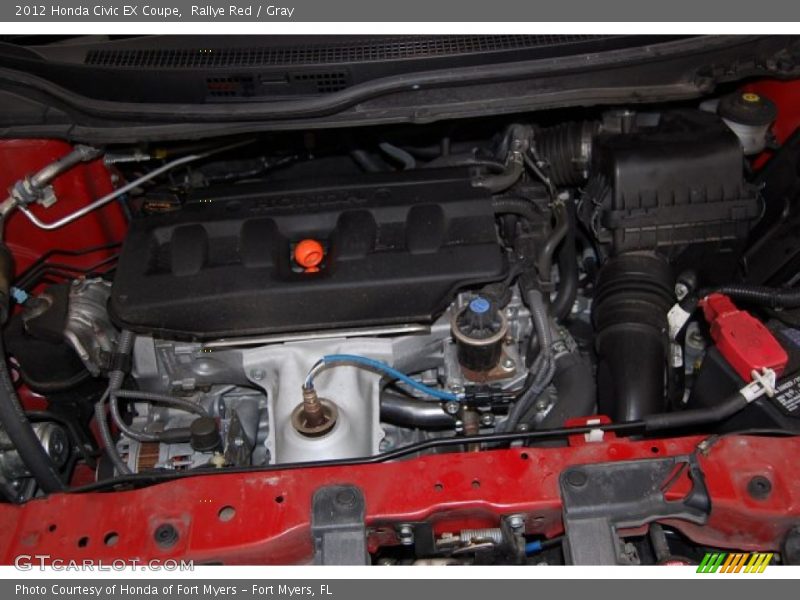 Rallye Red / Gray 2012 Honda Civic EX Coupe