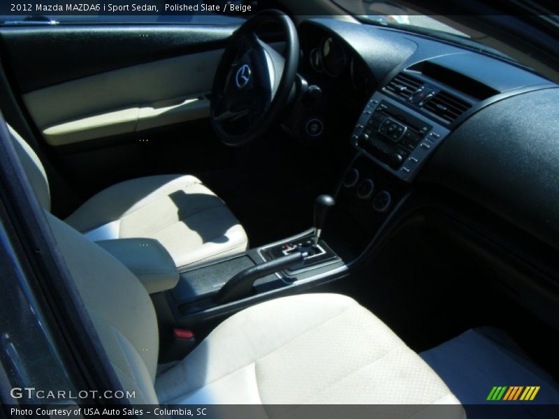 Polished Slate / Beige 2012 Mazda MAZDA6 i Sport Sedan