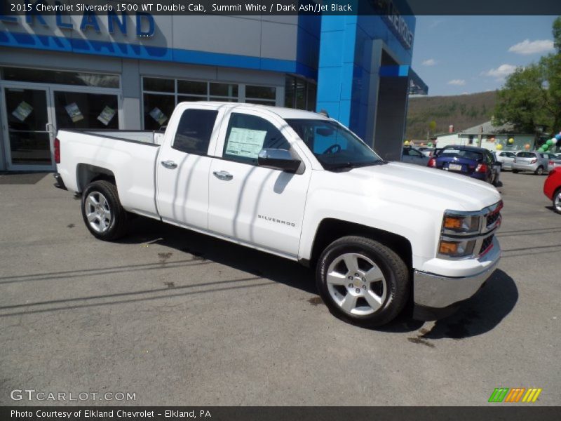 Summit White / Dark Ash/Jet Black 2015 Chevrolet Silverado 1500 WT Double Cab