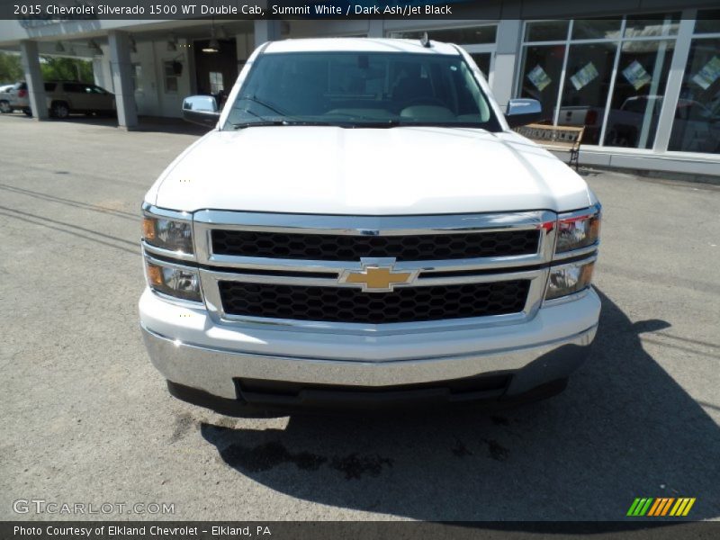 Summit White / Dark Ash/Jet Black 2015 Chevrolet Silverado 1500 WT Double Cab