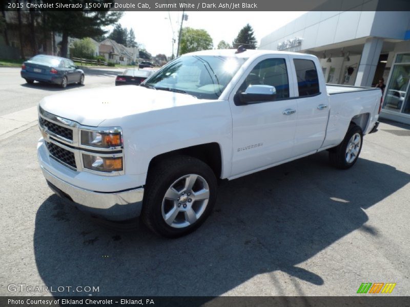 Summit White / Dark Ash/Jet Black 2015 Chevrolet Silverado 1500 WT Double Cab