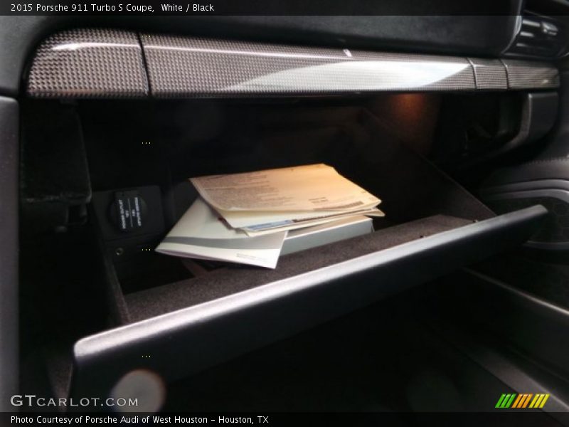 White / Black 2015 Porsche 911 Turbo S Coupe