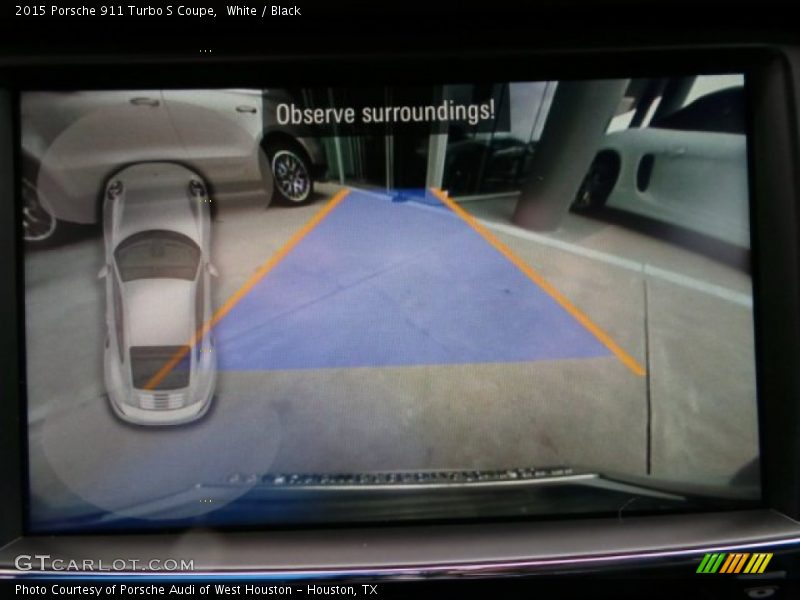 White / Black 2015 Porsche 911 Turbo S Coupe