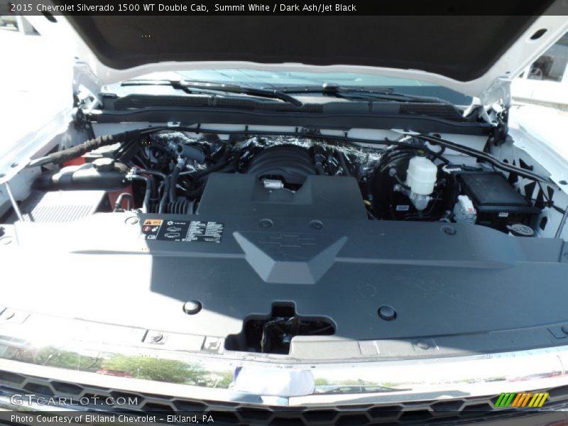Summit White / Dark Ash/Jet Black 2015 Chevrolet Silverado 1500 WT Double Cab