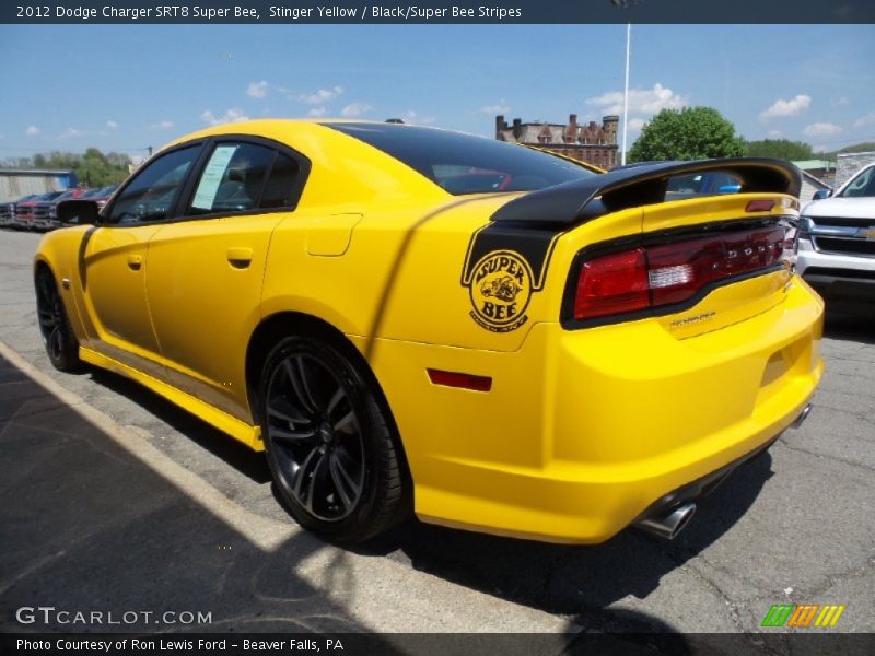 Stinger Yellow / Black/Super Bee Stripes 2012 Dodge Charger SRT8 Super Bee