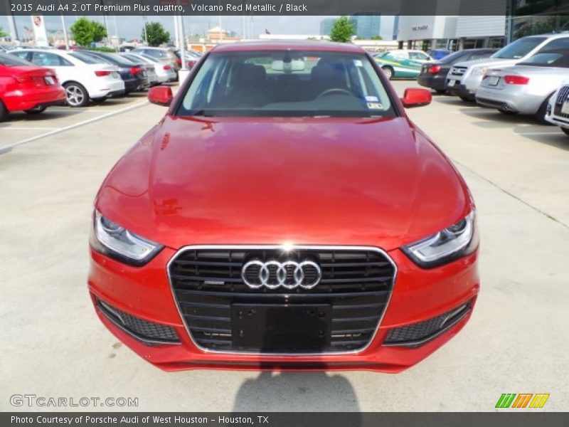 Volcano Red Metallic / Black 2015 Audi A4 2.0T Premium Plus quattro