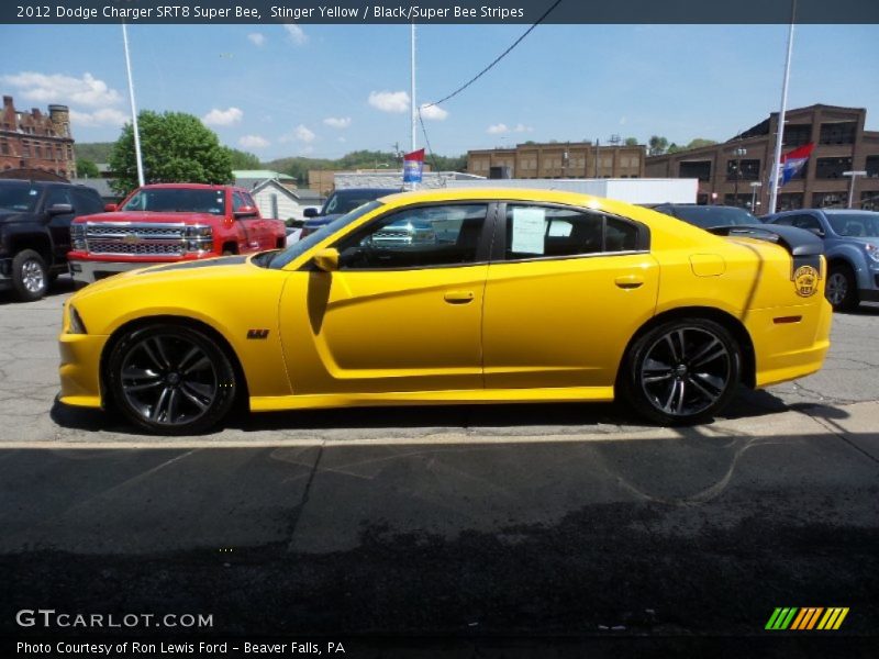 Stinger Yellow / Black/Super Bee Stripes 2012 Dodge Charger SRT8 Super Bee