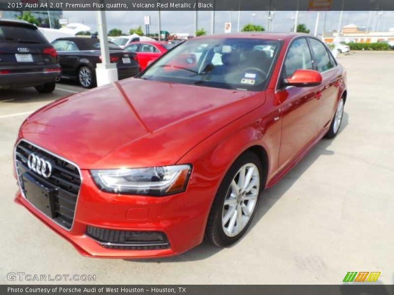 Volcano Red Metallic / Black 2015 Audi A4 2.0T Premium Plus quattro