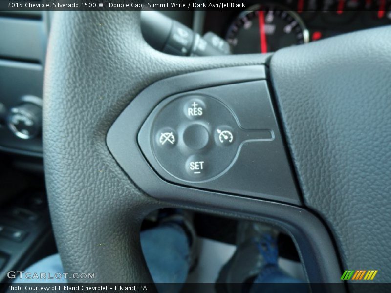 Summit White / Dark Ash/Jet Black 2015 Chevrolet Silverado 1500 WT Double Cab
