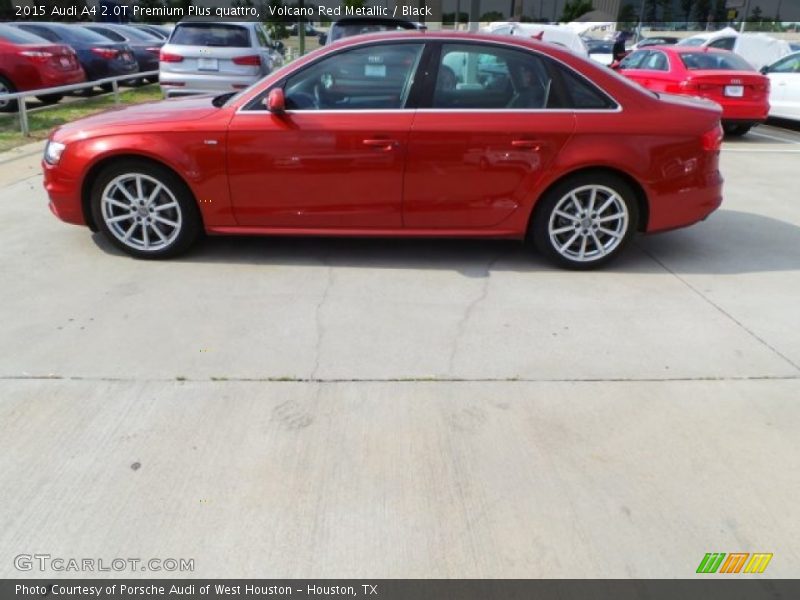 Volcano Red Metallic / Black 2015 Audi A4 2.0T Premium Plus quattro