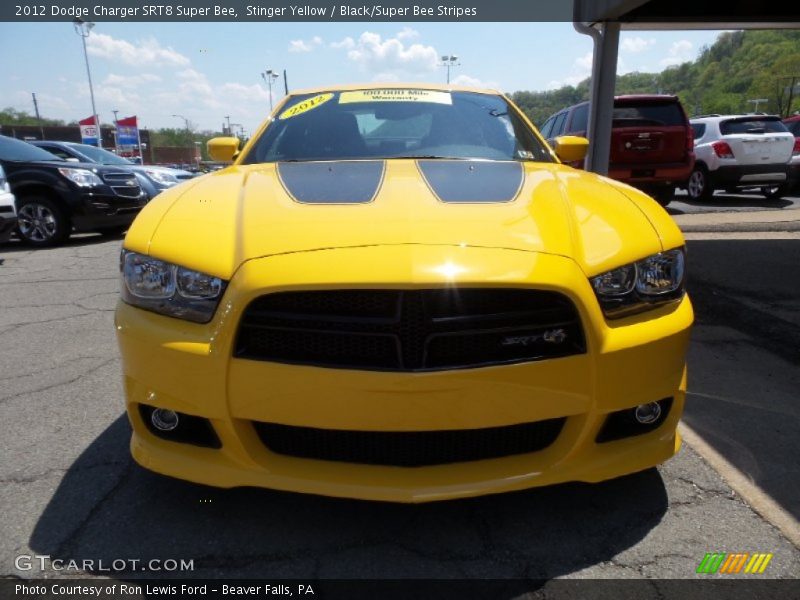 Stinger Yellow / Black/Super Bee Stripes 2012 Dodge Charger SRT8 Super Bee