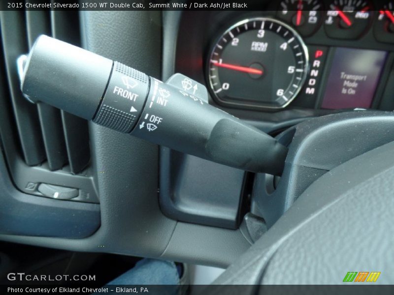 Summit White / Dark Ash/Jet Black 2015 Chevrolet Silverado 1500 WT Double Cab