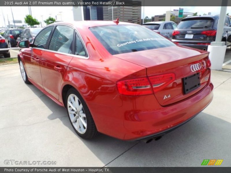 Volcano Red Metallic / Black 2015 Audi A4 2.0T Premium Plus quattro
