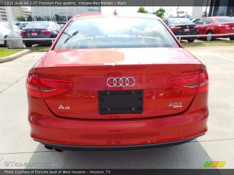 Volcano Red Metallic / Black 2015 Audi A4 2.0T Premium Plus quattro