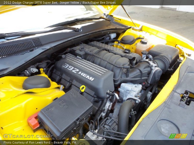 Stinger Yellow / Black/Super Bee Stripes 2012 Dodge Charger SRT8 Super Bee