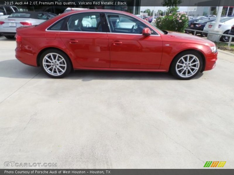 Volcano Red Metallic / Black 2015 Audi A4 2.0T Premium Plus quattro