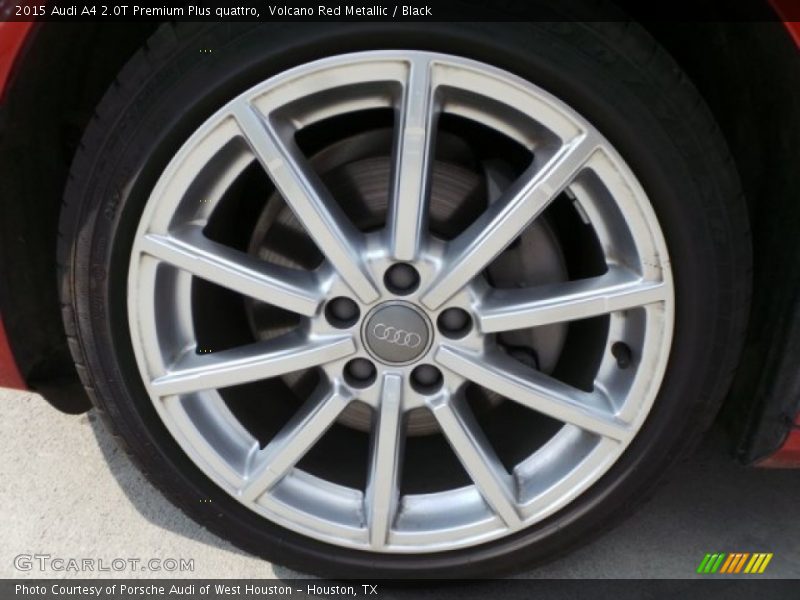 Volcano Red Metallic / Black 2015 Audi A4 2.0T Premium Plus quattro
